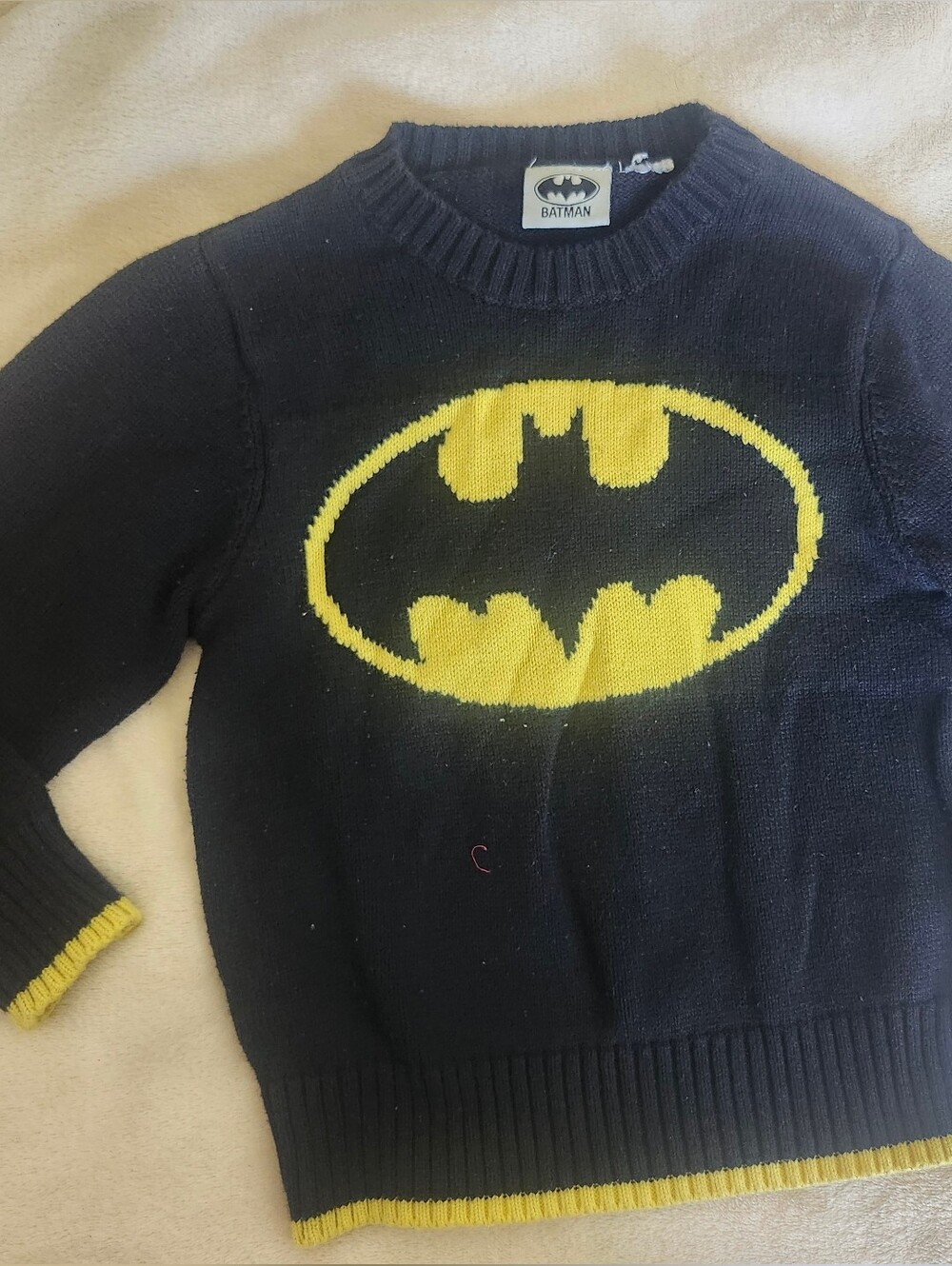 Batman Black and Yellow Logo Sweater